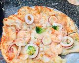 Hình bước làm 3 của món Pizza hải sản