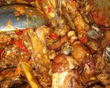 A picture of step 5 of Peppered chicken.