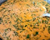 A picture of step 4 of Lasooni Methi.