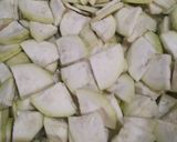 A picture of step 1 of Bottle gourd (louki).