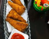 A picture of step 9 of Chicken Bread Cone.