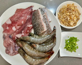 浮誇海鮮粥的食譜步驟1照片