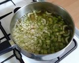 A picture of step 1 of Vickys Celery Soup, GF DF EF SF NF.