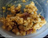 A picture of step 1 of Sabudana tikki double cheeseburger.