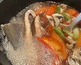 A picture of step 2 of Fish Soup with Wild Betel Leaves.