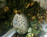 A picture of step 4 of Chane ka saag.