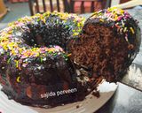 A picture of step 5 of Chocolate cake.
