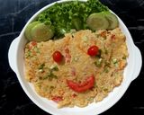 รูปขั้นตอนการทำที่ 3 ของ "Smiley Omelette" My Style Sun (Rice) Omelette😊