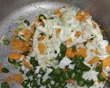 A picture of step 1 of Hot and sour soup.