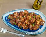 A picture of step 7 of Gobi Manchurian.