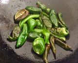A picture of step 1 of Green Chilli Masala.
