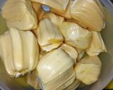 Hình bước làm 1 của món Yogurt đá bịch mít thơm