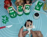 A picture of step 4 of Mini Readymade cupcakes fondant dolls 🇵🇰.