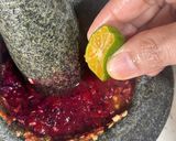 Gambar langkah 2 resipi Sambal buah naga.