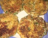 A picture of step 9 of Alu wala paratha/kabab/sandwich.
