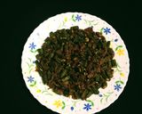 A picture of step 9 of Masala Bhindi.
