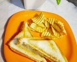A picture of step 5 of Onion sandwich.