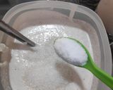 A picture of step 2 of Beetroot appam.