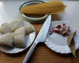 Foto del paso 1 de la receta: Espaguetis con bacalao al pil pil