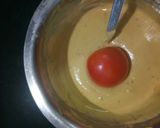 A picture of step 4 of Tomato Bhajia Katoori Chaat.
