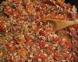 A picture of step 2 of One Pot Stuffed Pepper Casserole.