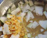 A picture of step 1 of Bottle-gourd dal.