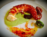 Foto del paso 12 de la receta: Pulpo con crema de brócoli y patata
