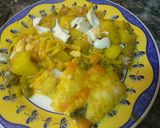 Foto del paso 6 de la receta: Bacalao con tallarines y verduras
