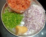 A picture of step 1 of Cheese Pav bhaji.