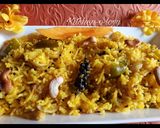 A picture of step 6 of Mango Pulav.