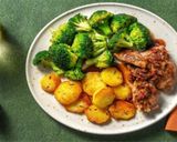 Une image de l'étape 5 de Canard sauce Fraise & Balsamique avec ses Pommes de terre salardaises et Brocolis.