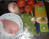 صورة لخطوة 1 من وصفة سباكيتي بالدجاج بطريقة سهلة وسريعة والمذاق ولا أروع 😋😋