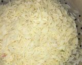 A picture of step 1 of Chinese rice.