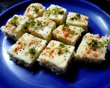 A picture of step 8 of Rava Oats Dhokla.