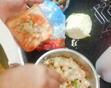 A picture of step 2 of Masala Oats Bread.