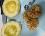 A picture of step 1 of Muskmelon drink -Beat the summer.