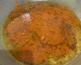 A picture of step 2 of Tamarind side dish parupu urandai puli kozumbu.