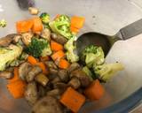 Broccoli Carrot Mushroom Salad with Halloumi Cheese recipe step 4 photo