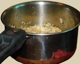 A picture of step 3 of Aval Halwa for Krishna Jayanthi.