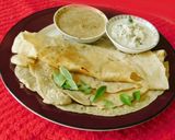 A picture of step 4 of Barnyard millet dosa.