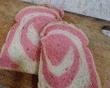 Foto langkah ke 12 dari resep (Sourdough Discard) Roti Tawar Swirl Merah Putih - Versi Minyak Goreng.
