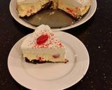A picture of step 24 of White Chocolate Cherry Truffle Cheesecake.