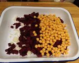 A picture of step 2 of Beetroot and chickpea coconut curry.