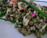 Foto del paso 7 de la receta: Ceviche de lentejas y trozos pequeños de surimi!