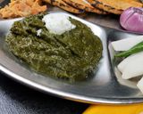 A picture of step 7 of Sarson da Saag.
