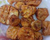 A picture of step 2 of Crispy Sweet potato chaat.