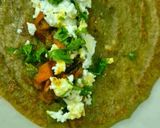 A picture of step 7 of Stuffed Moong Dal Wrap - Veggie & Paneer Stuffed Moong Dal Wrap.