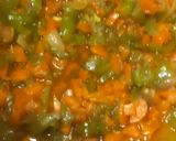 A picture of step 6 of Carrot with Shimla Mirch 🥕🫑🫑.