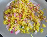 A picture of step 4 of Pulao parantha.