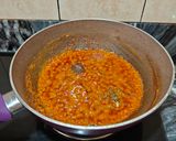 A picture of step 8 of PANEER MASALA.
